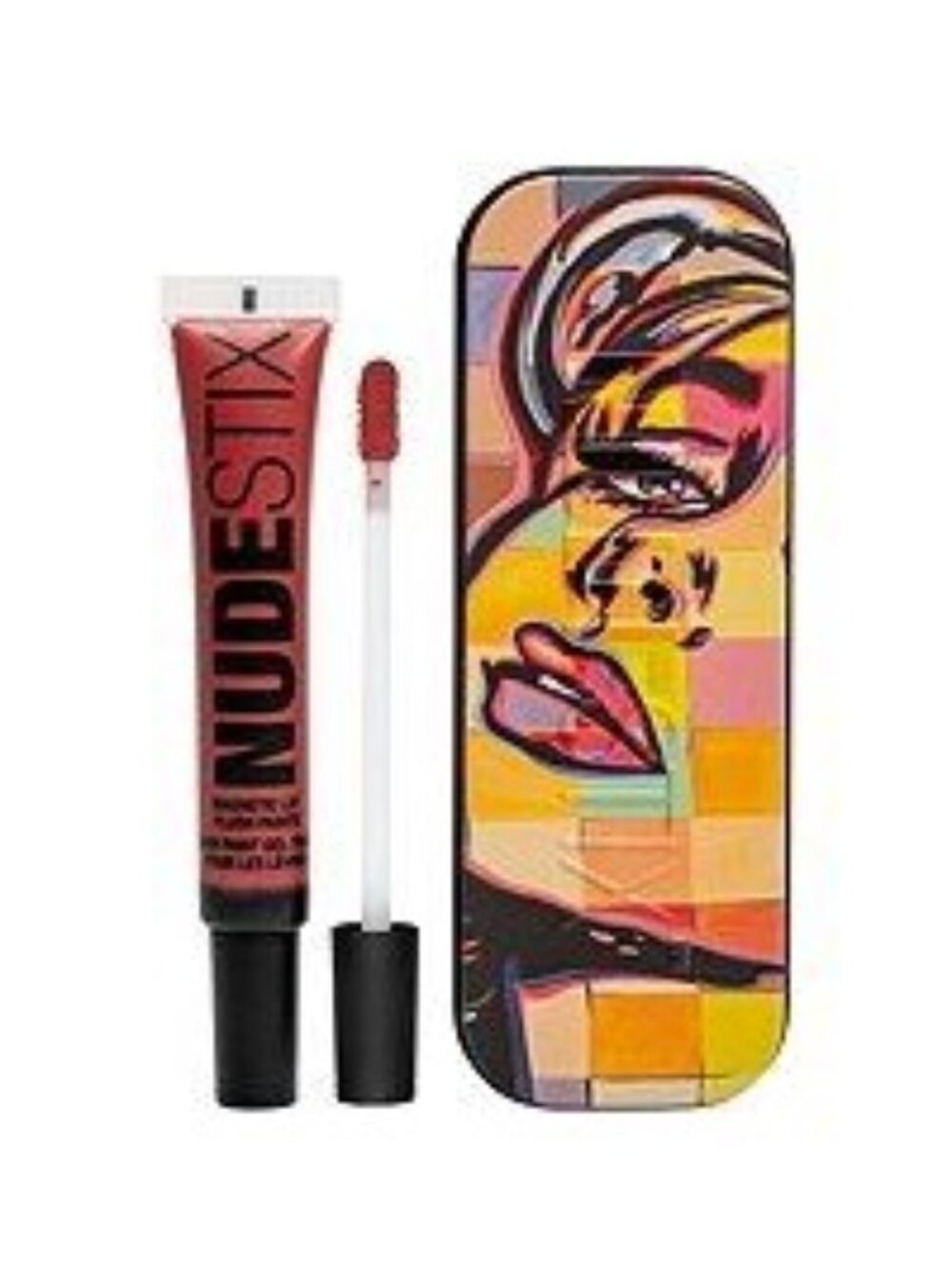 Nudestix Womens Magnetic Plush Paints Liquid Matte Lipstick Sweet Sangria NWT